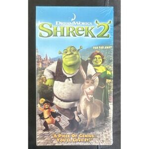 Shrek 2 (VHS 2004) Mike Myers Eddie Murphy Animation DreamWorks Family Movie NEW